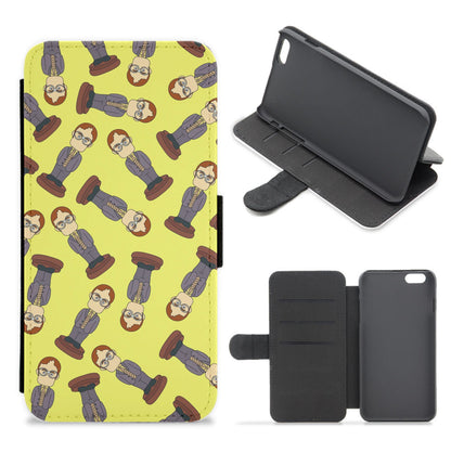 Dwight Pattern Flip / Wallet Phone Case