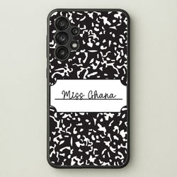 Personalised School Notebook Galaxy A13 Case