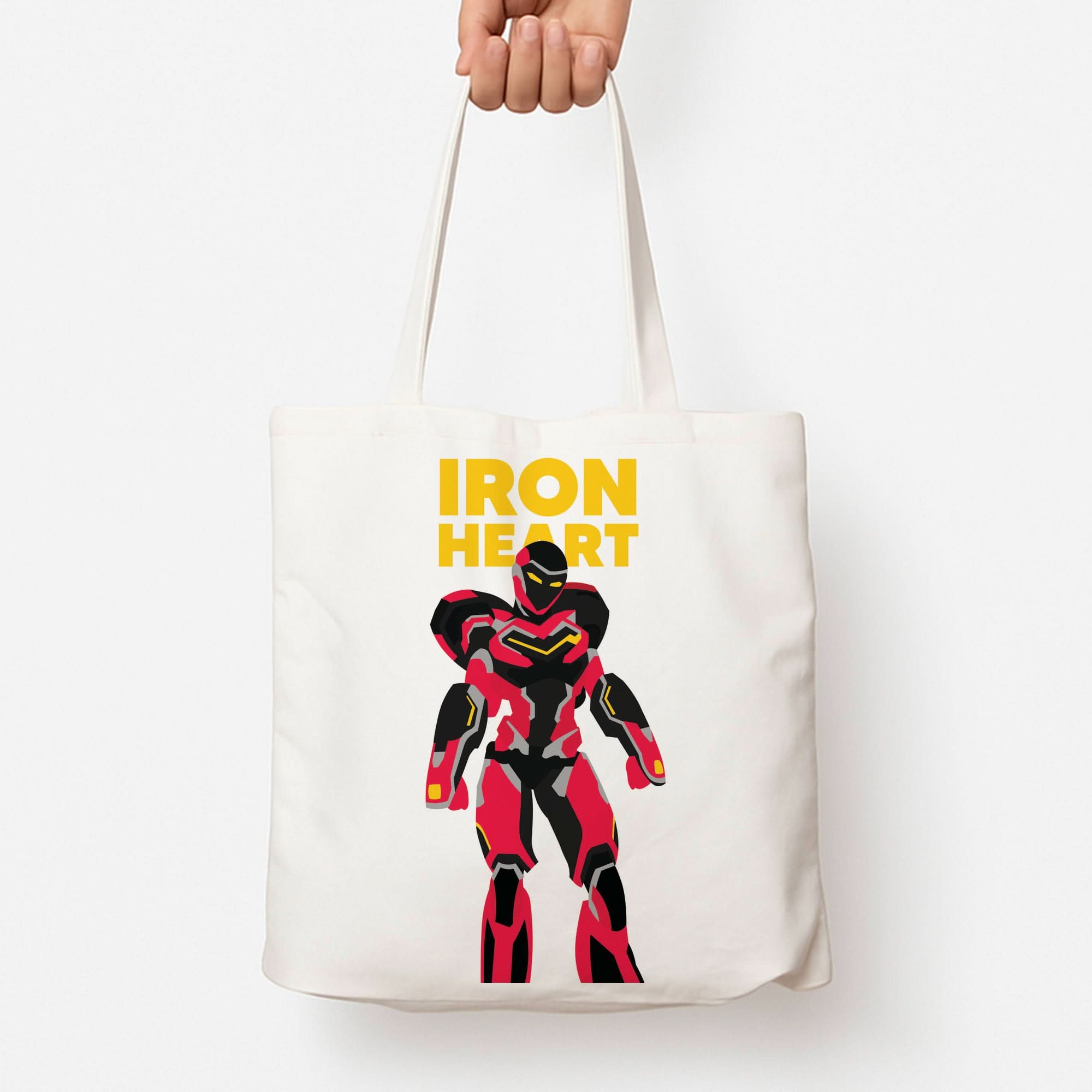 Metal Heart Hero Standing Tote Bag