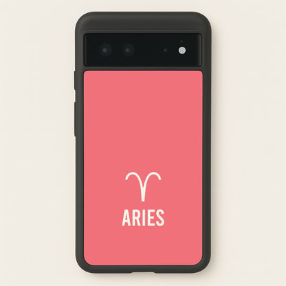Aries Pastel Zodiac Google Pixel 6 Case