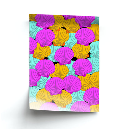 Seashells Pattern 9 Poster