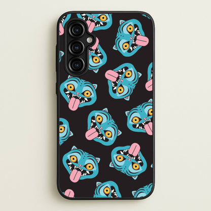 Demon Cat Pattern Galaxy A54 Case