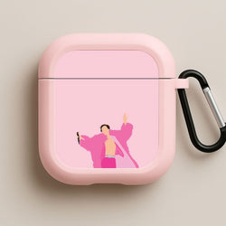 Harry Pink Coat  Pink AirPods Case