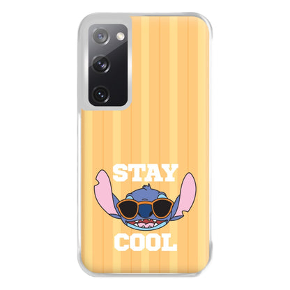 Stay Cool Blue Alien Galaxy S20FE Case