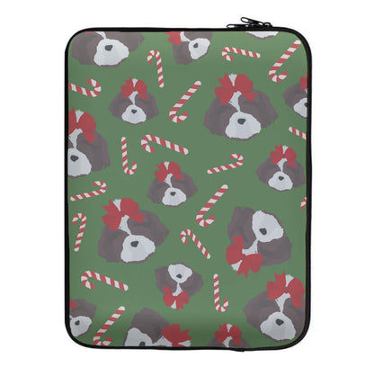 Dog Christmas Pattern Laptop Sleeve