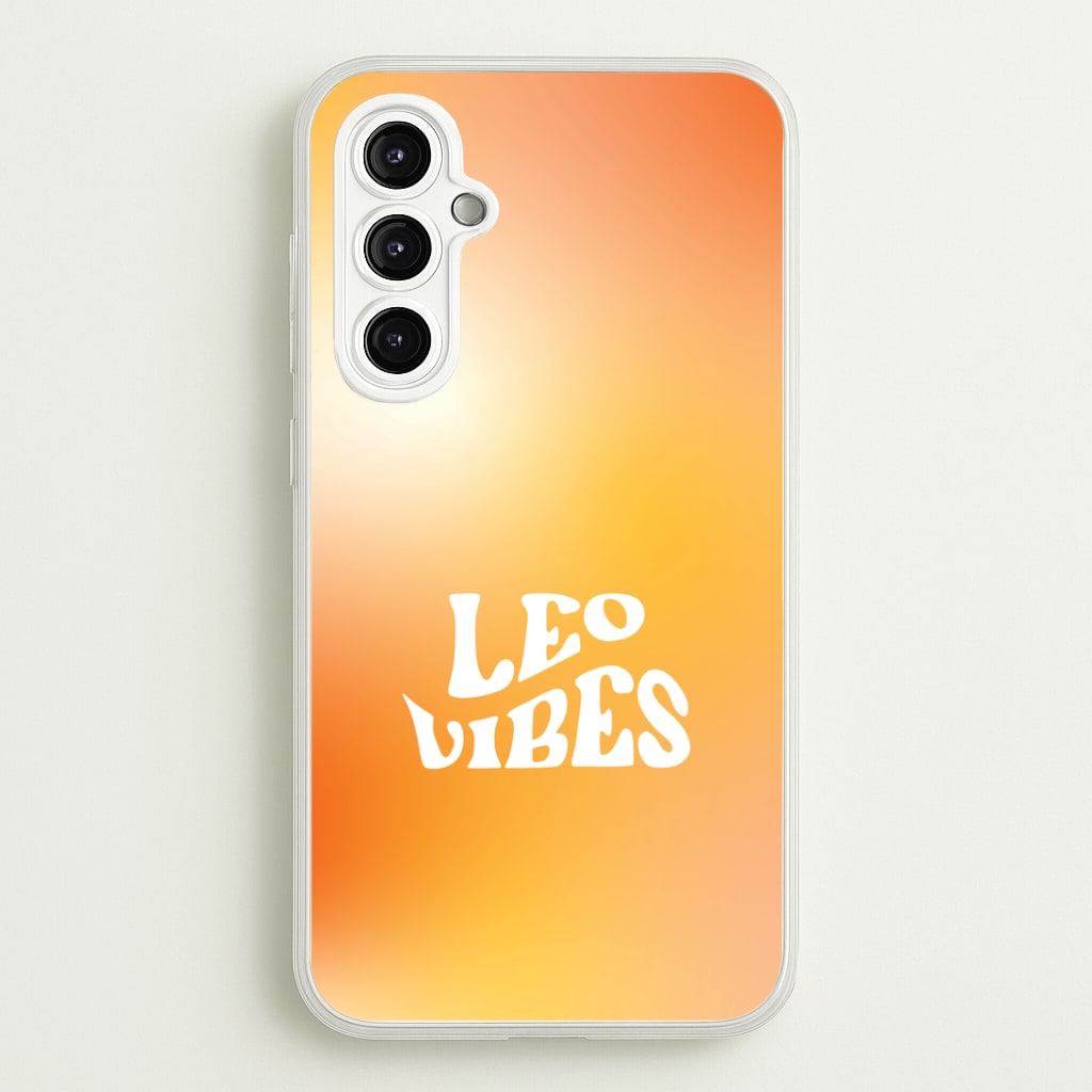 Leo Vibes Gradient Zodiac Galaxy A14 Case