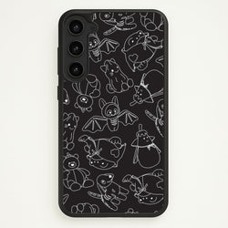 Halloween Plushies Pattern II - Halloween Galaxy S23 Case