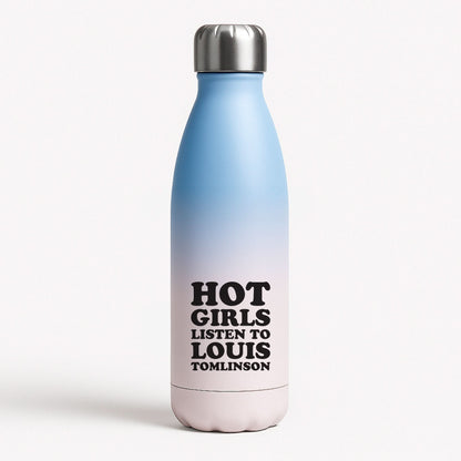Hot Girls Listen To Louis Blue Water Bottle