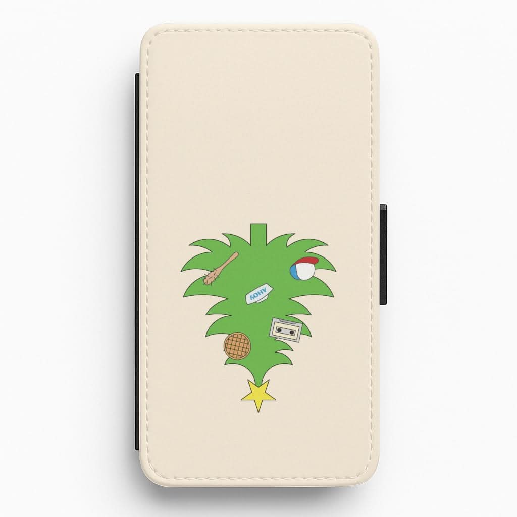 Upside Down Christmas Tree Flip / Wallet Phone Case