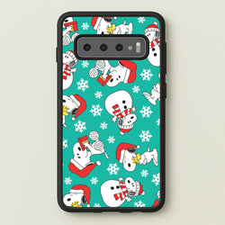 Christmas Cartoon Beagle Pattern Galaxy S10 Plus Case