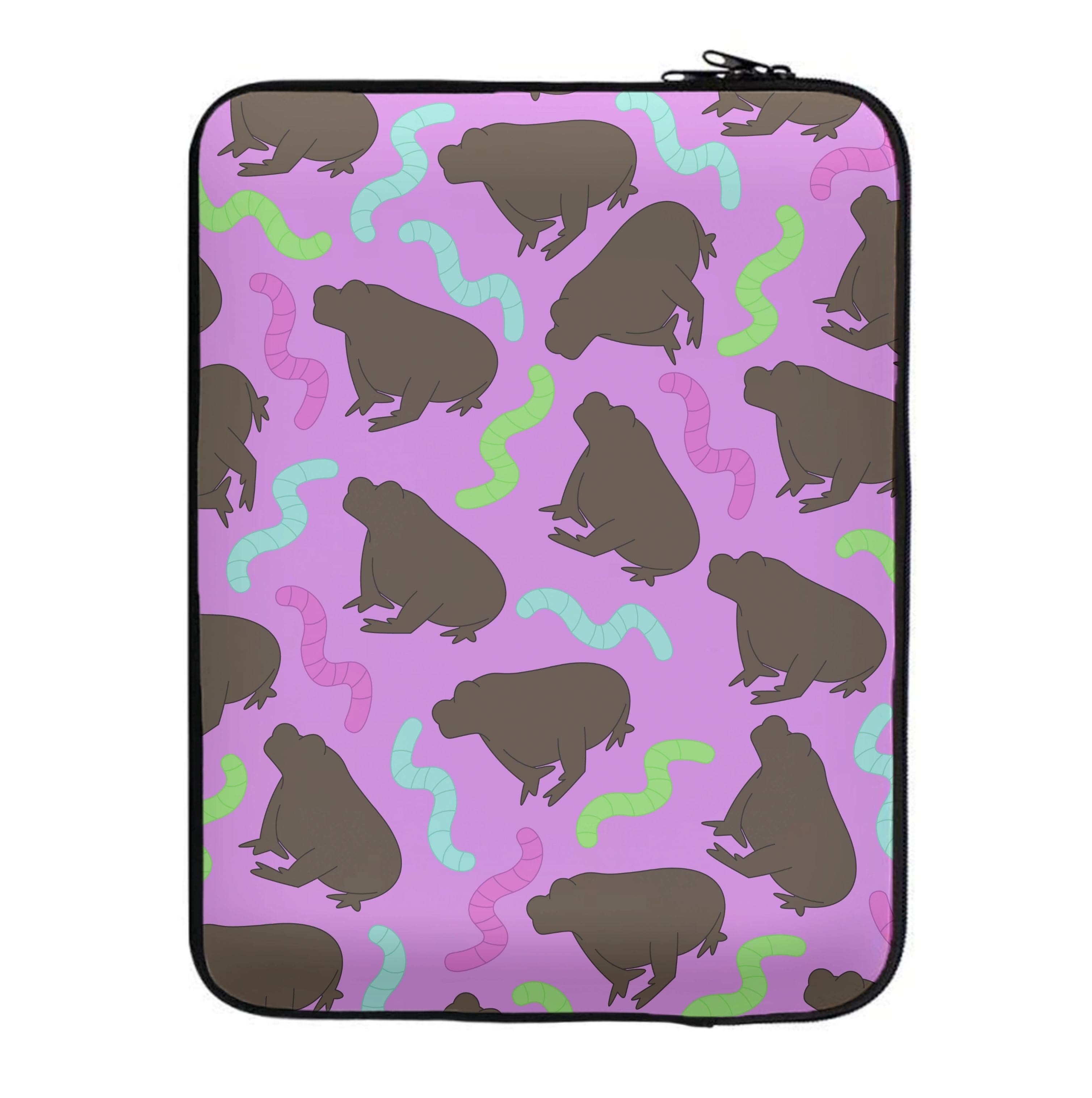 Frog Pattern Laptop Sleeve