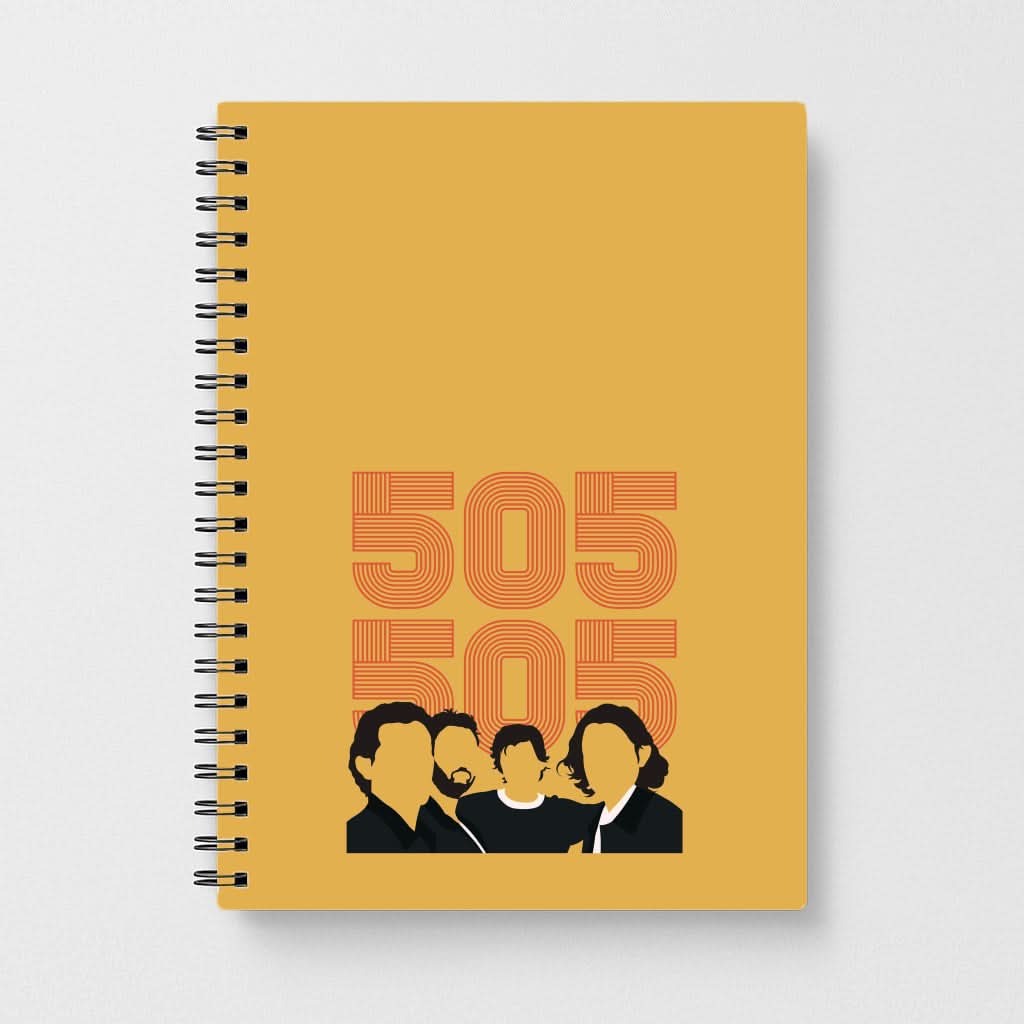 505 Band Members Light Notebook