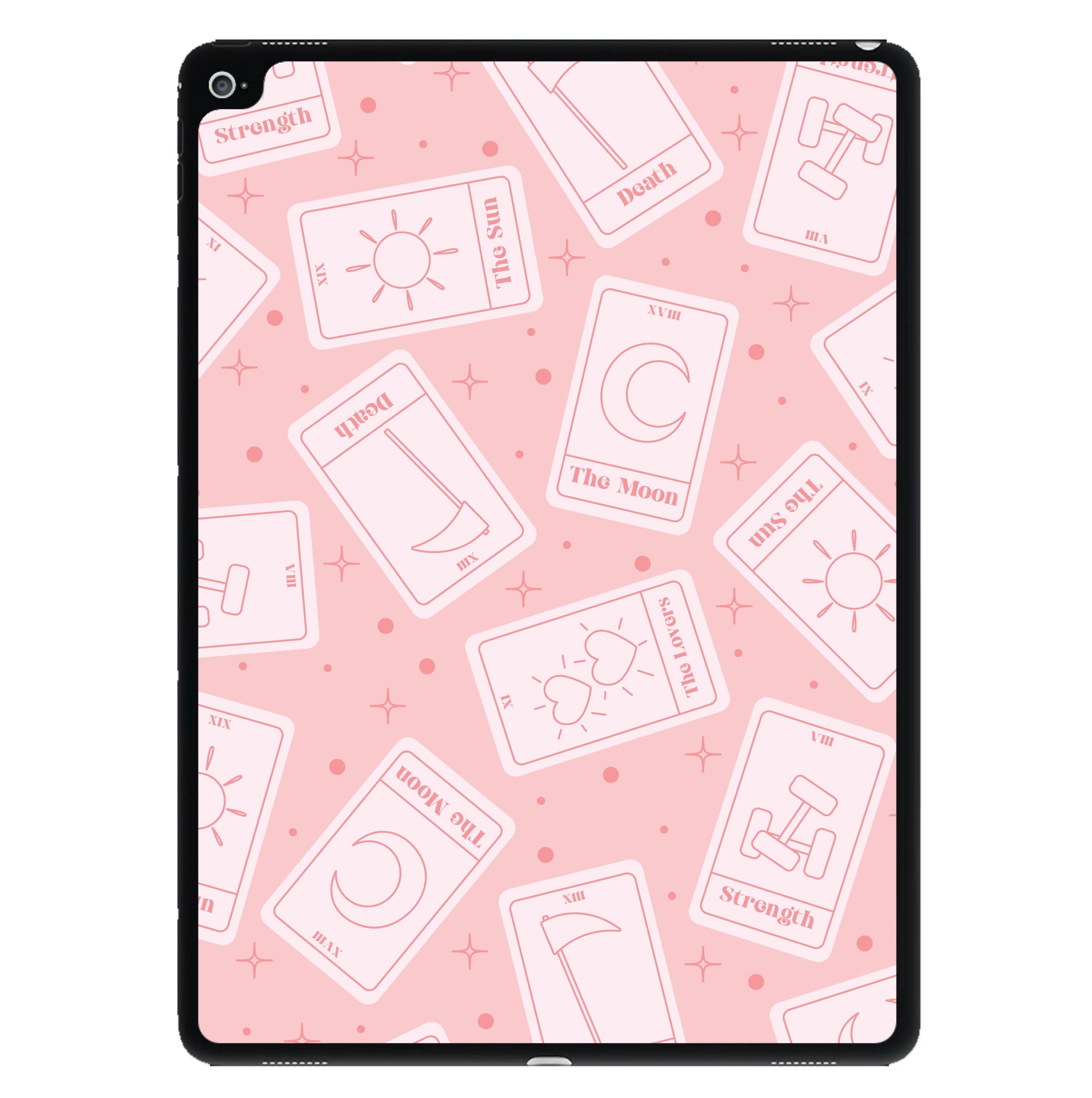 Pastel Pink Tarot Cards Pattern iPad Case