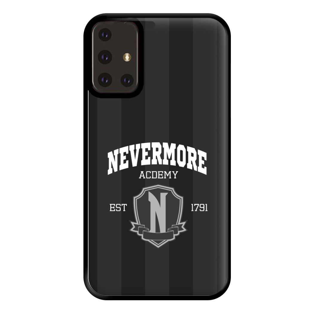 Addams Academy Gray Galaxy A71 Case