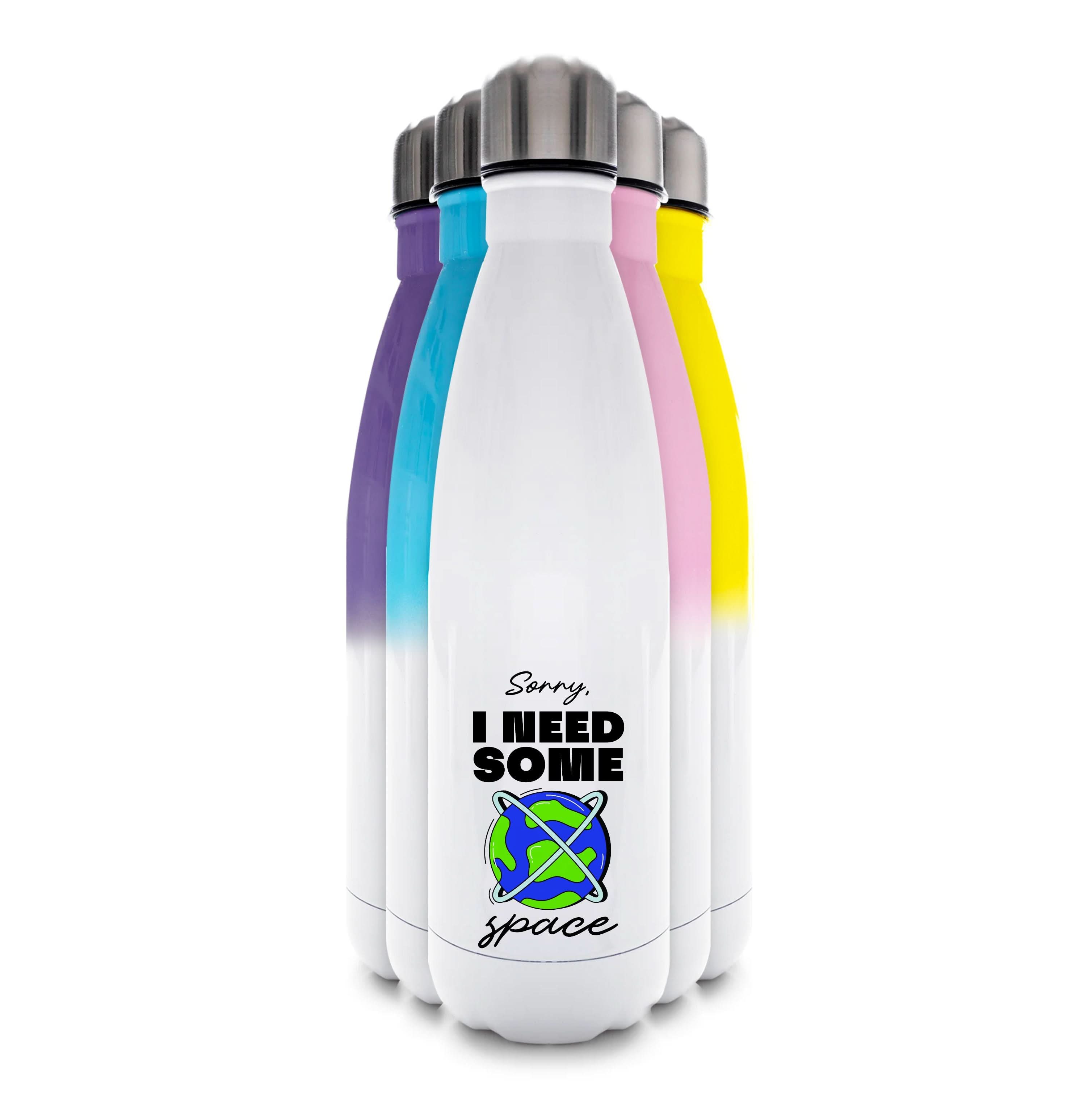 Cartoon I Need Some Space Water Bottle