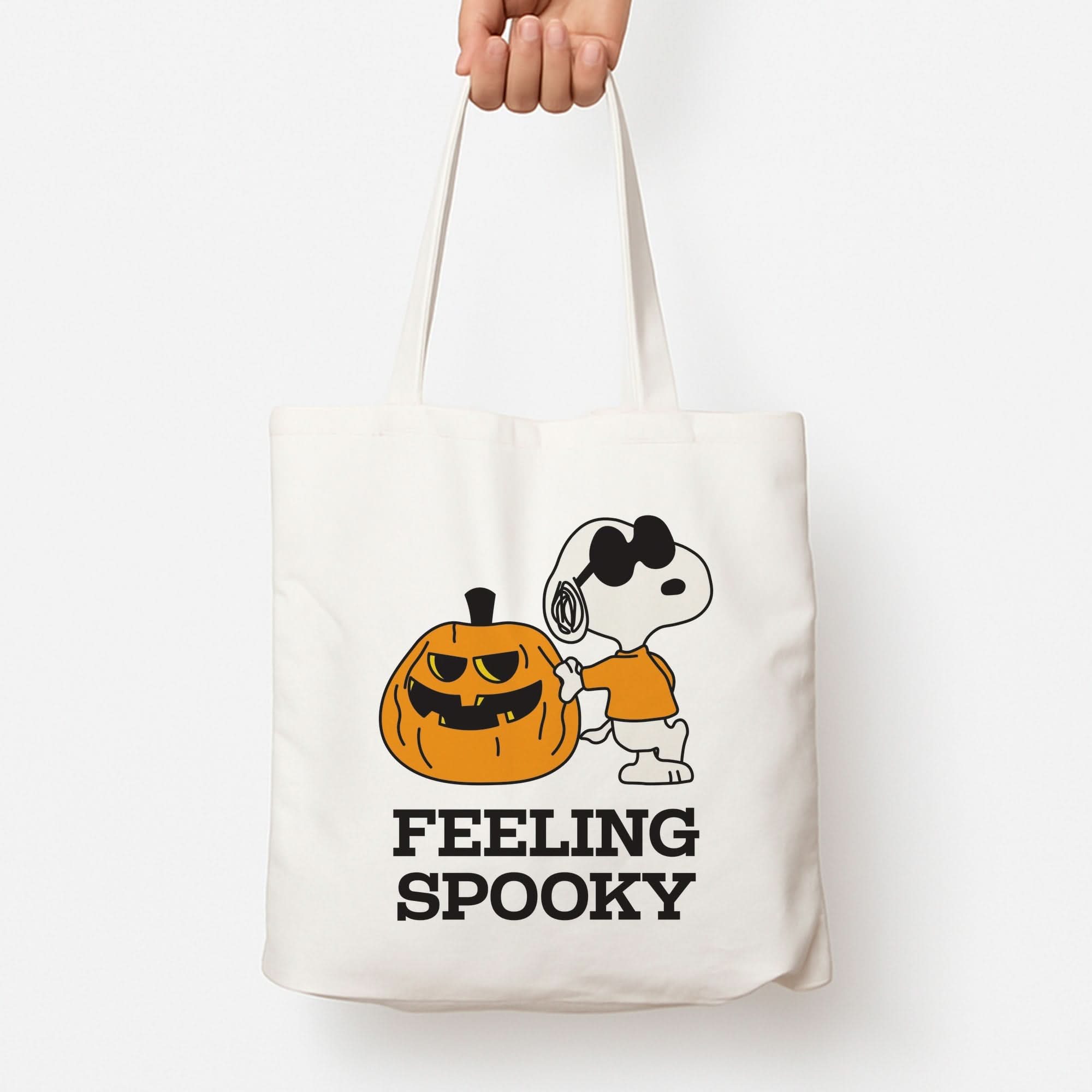 Feeling Spooky Cartoon Beagle Tote Bag