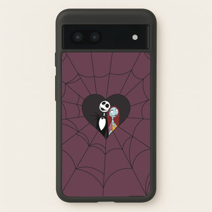 J And S Cobweb Heart Google Pixel 6a Case