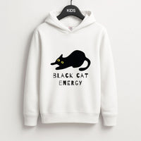 Black Cat Energy Kids Hoodie