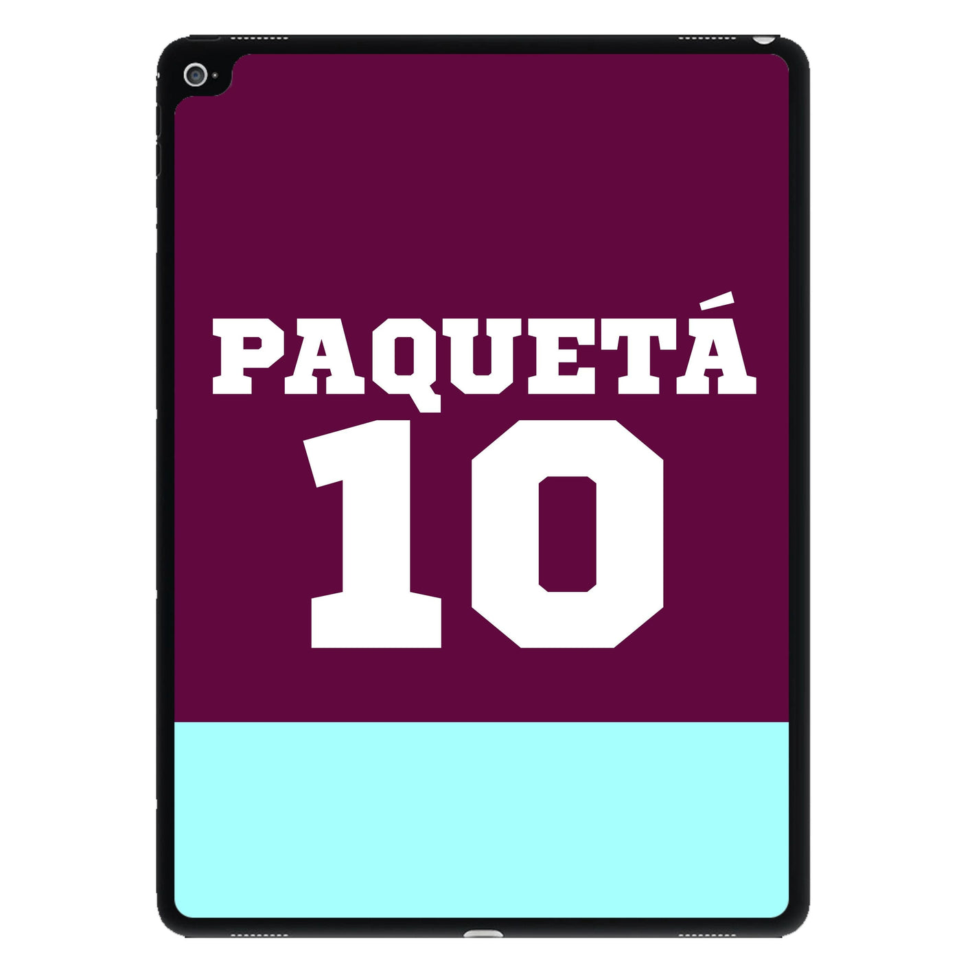 Claret And Light Blue iPad Case