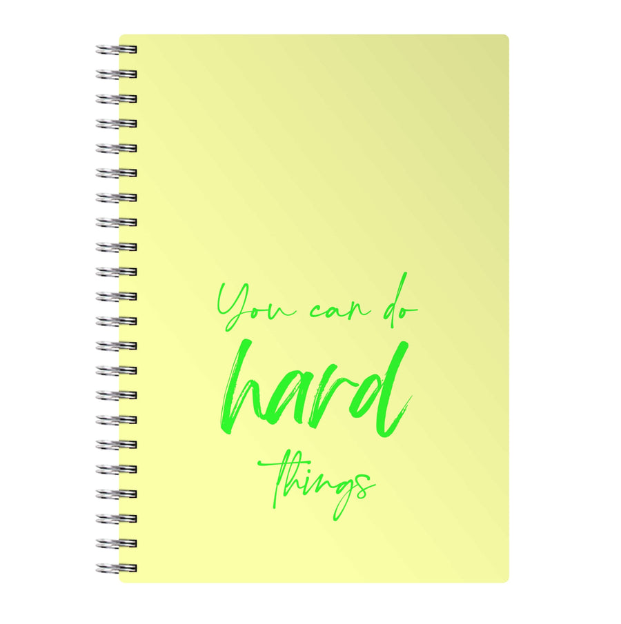 You Can Do Hard Things - Aesthetic Quote Notebook