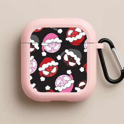 Spider Heroes Christmas Pattern Pink AirPods Case