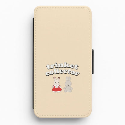 Trinket Collector Biege Flip / Wallet Phone Case