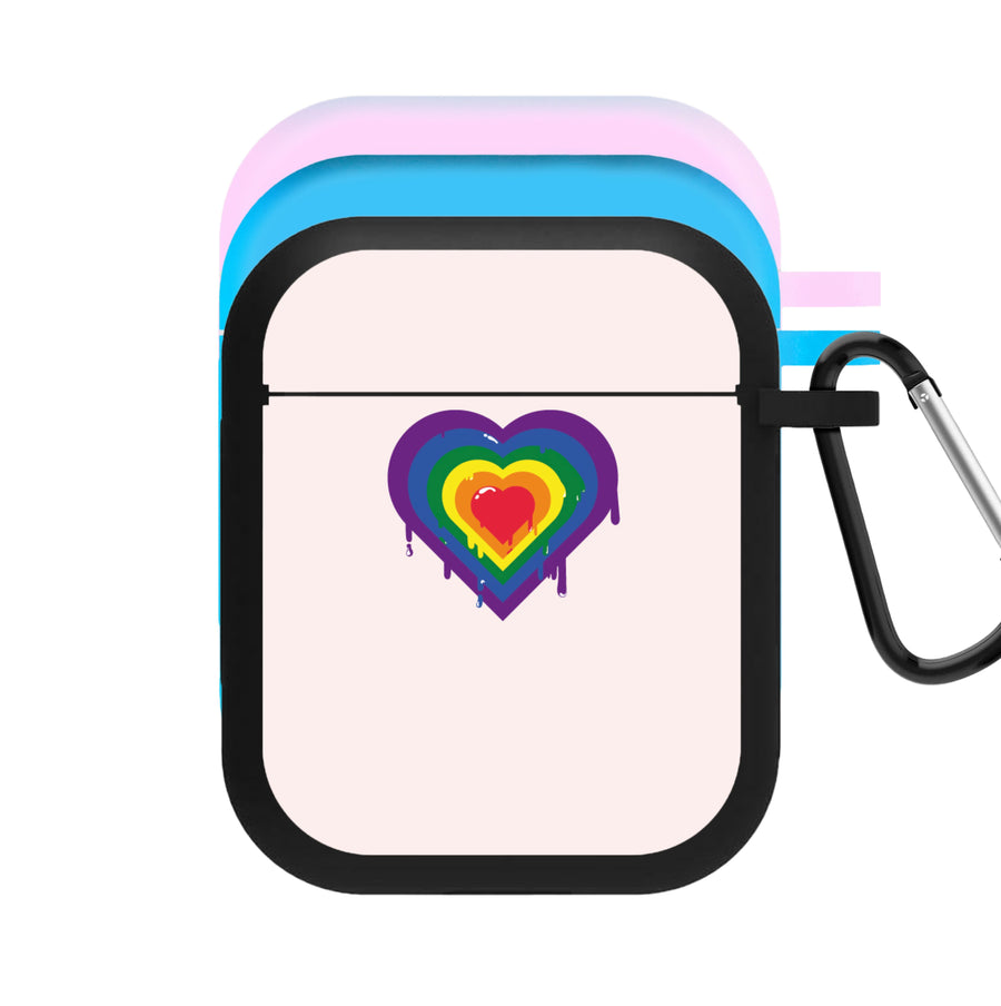 Dripped heart - Pride AirPods Case