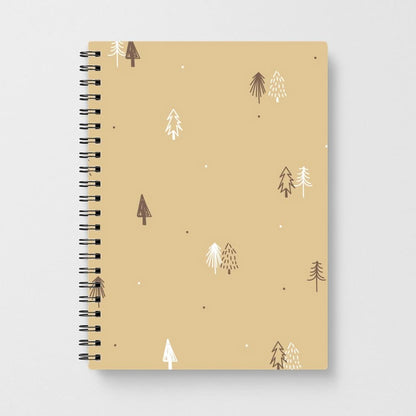 Minimal Christmas Trees Pattern Notebook