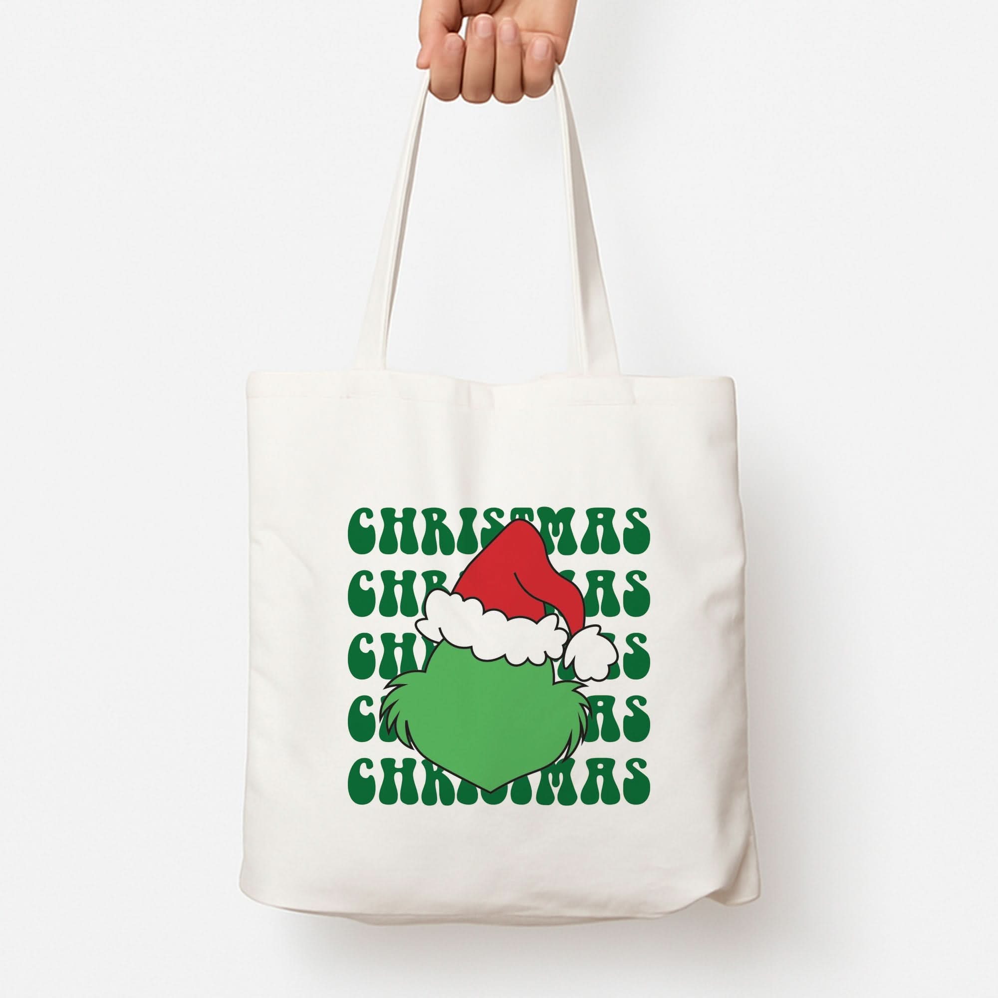 Green Creature Christmas Tote Bag