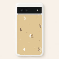 Minimal Christmas Trees Pattern Google Pixel 7a Case