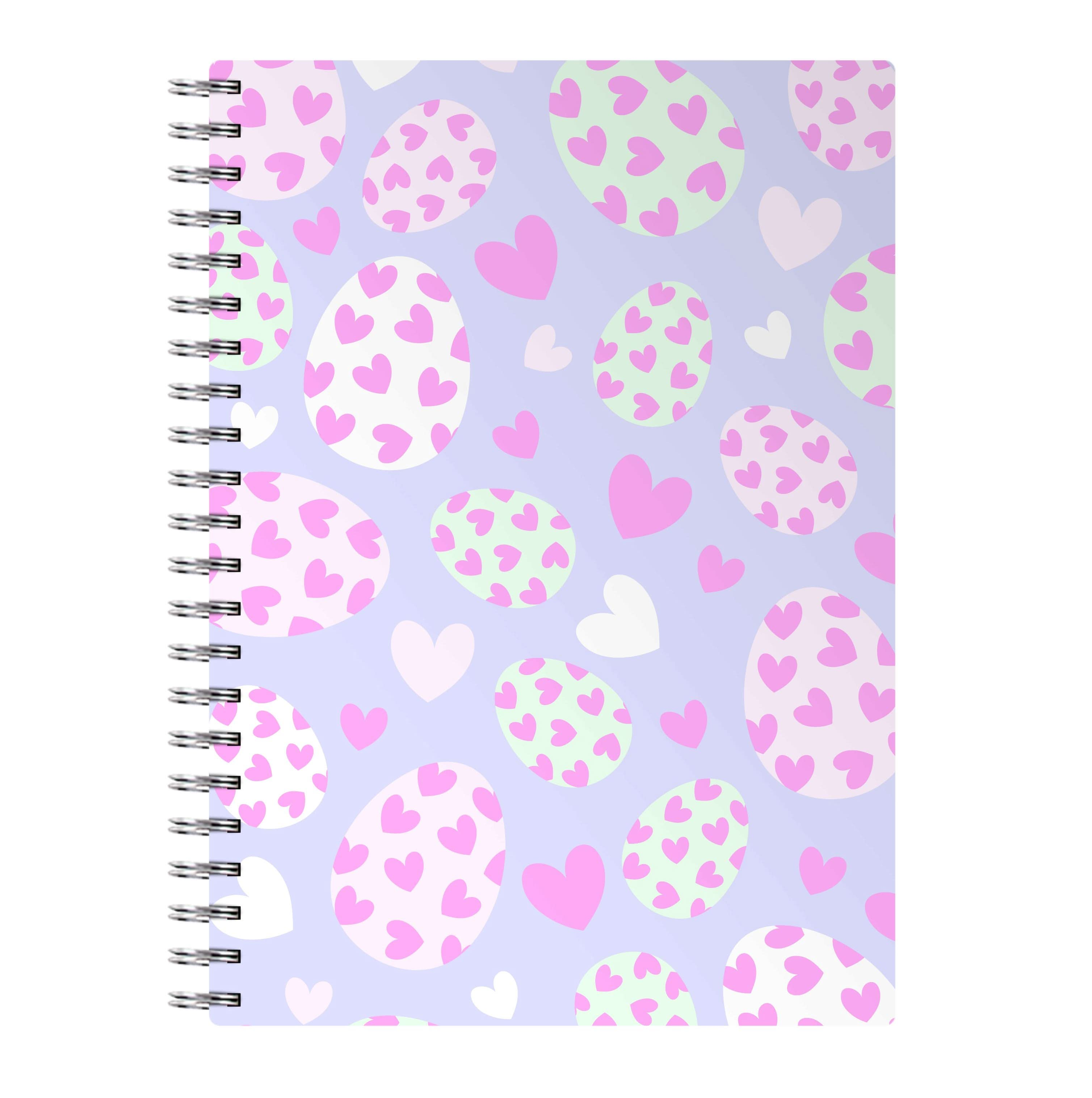 Heart Easter Eggs Pattern Notebook