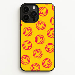 Metal Heart Pattern iPhone 13 Pro Max Case