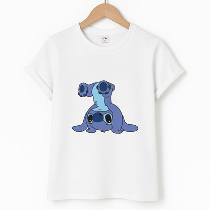 Cute Blue Alien Handstand Unisex T-Shirt