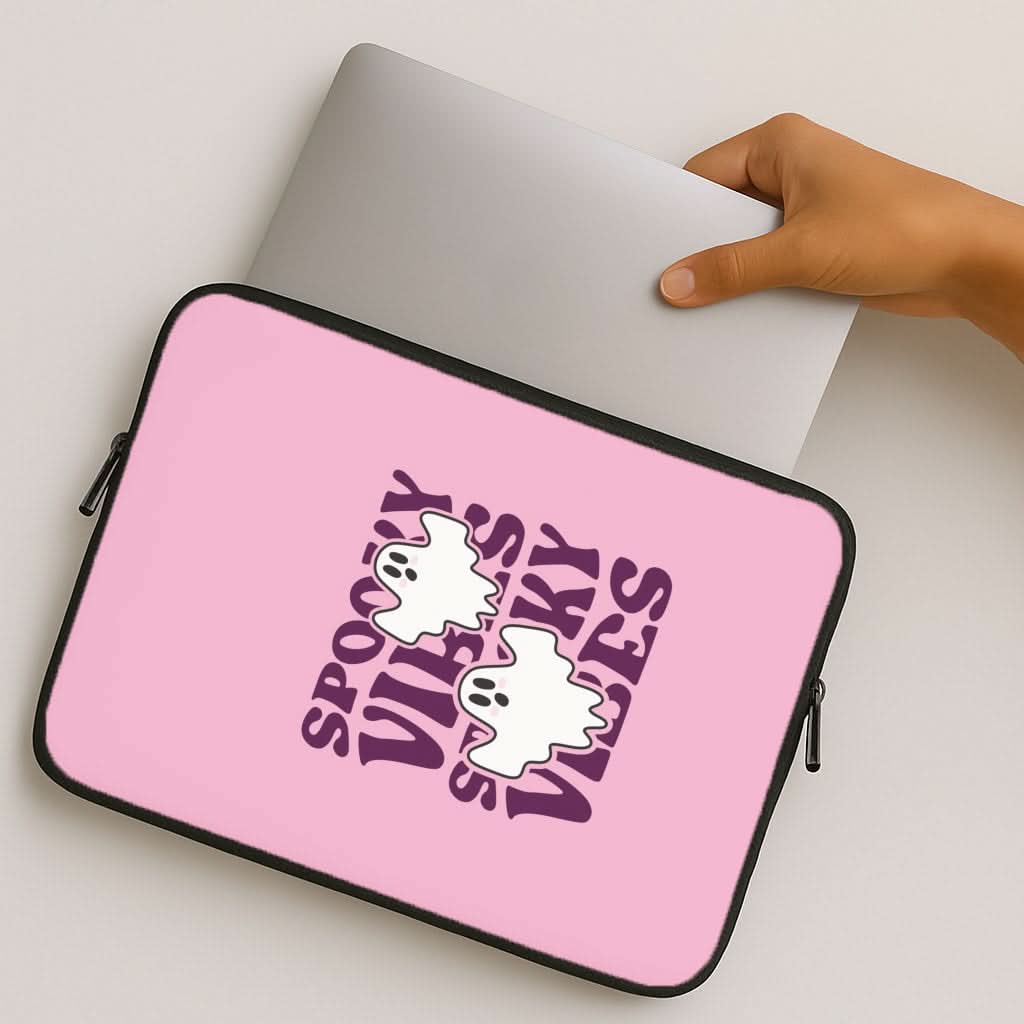 Spooky Vibes Pink MacBook Cover