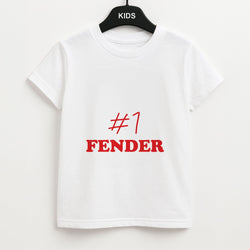 #1 FENDER Kids Unisex T-Shirt
