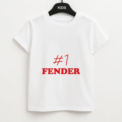 #1 FENDER Kids Unisex T-Shirt