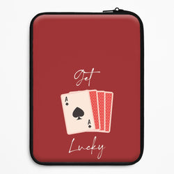 Get Lucky Set Of Cards Universal Laptop Sleeve