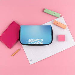 Aquarius Vibes Gradient Zodiac Pencil Case