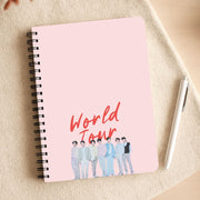 K-Pop Band Pastel Tour Notebook 3