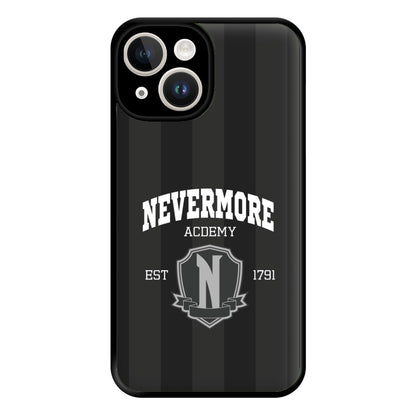Addams Academy Gray iPhone 14 Case