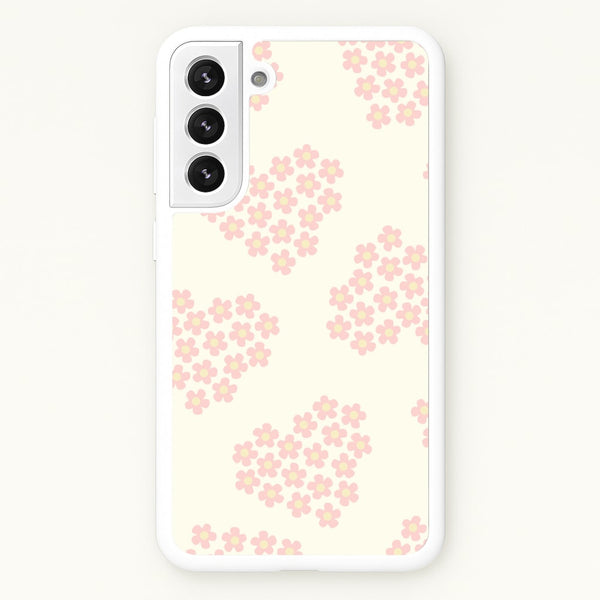 Flower Hearts Pattern Galaxy S22 Plus Case
