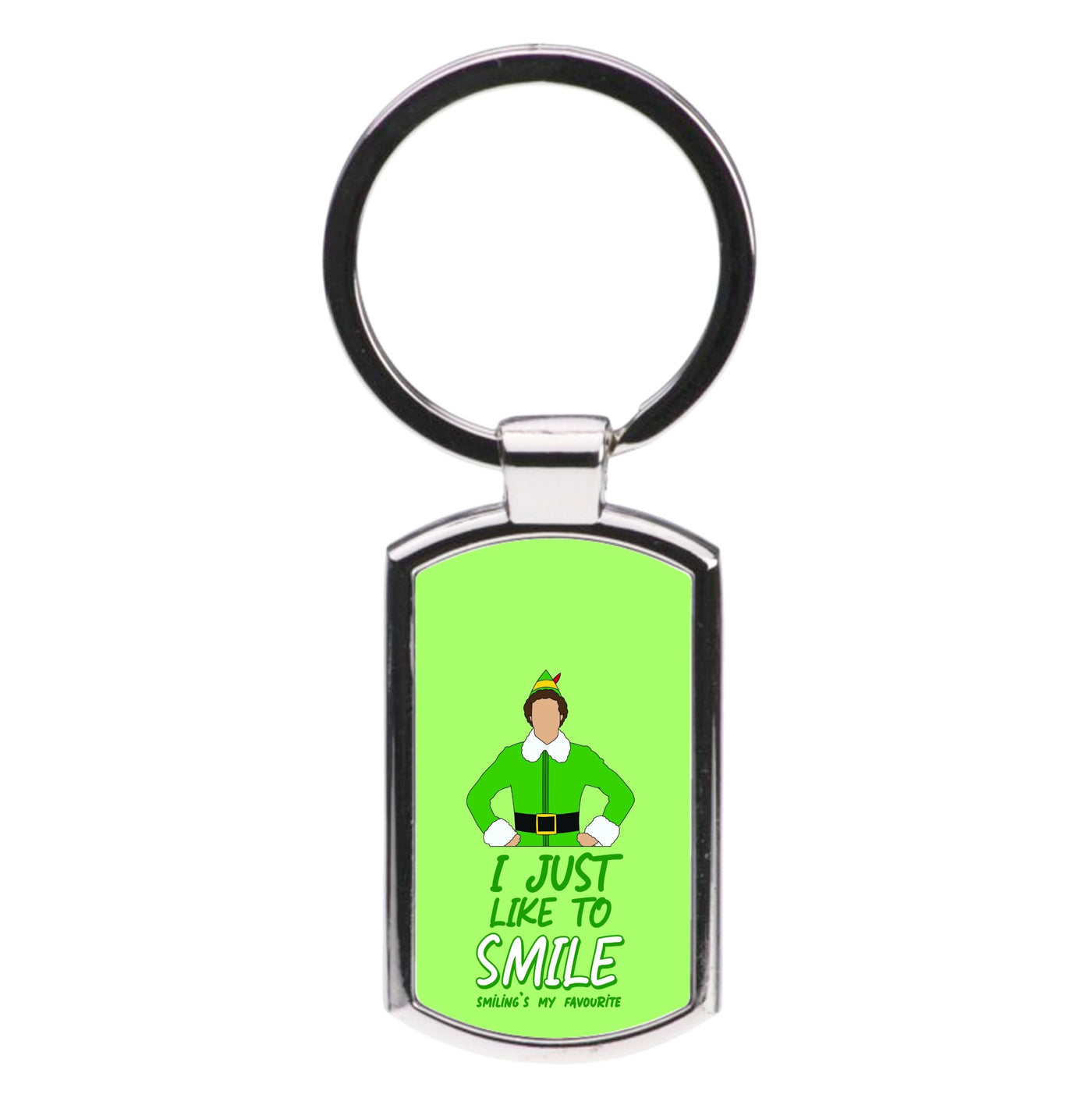 I Just Like To Smile Luxury Keyring