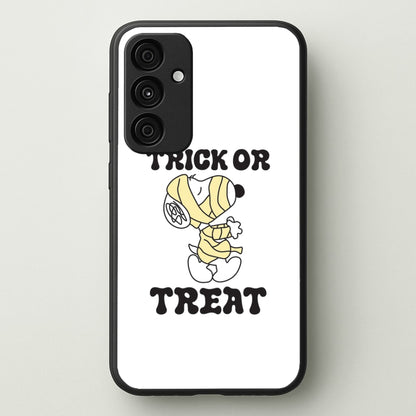 Trick Or Treat Cartoon Beagle Galaxy A15 Case