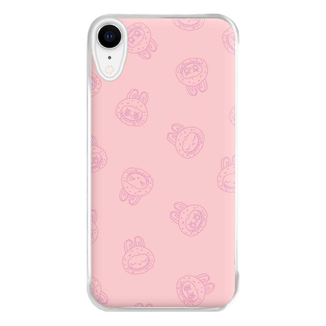 Monsters Outline Pattern II iPhone XR Case