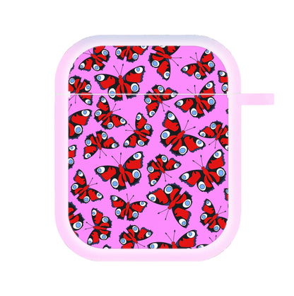 Red Butterfly - Butterfly Patterns AirPods Case