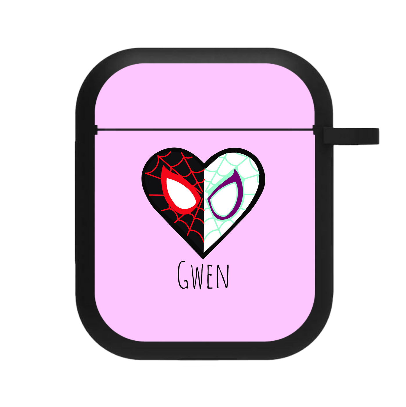 Gwen And SpiderMan - Personalised Marvel AirPods Case