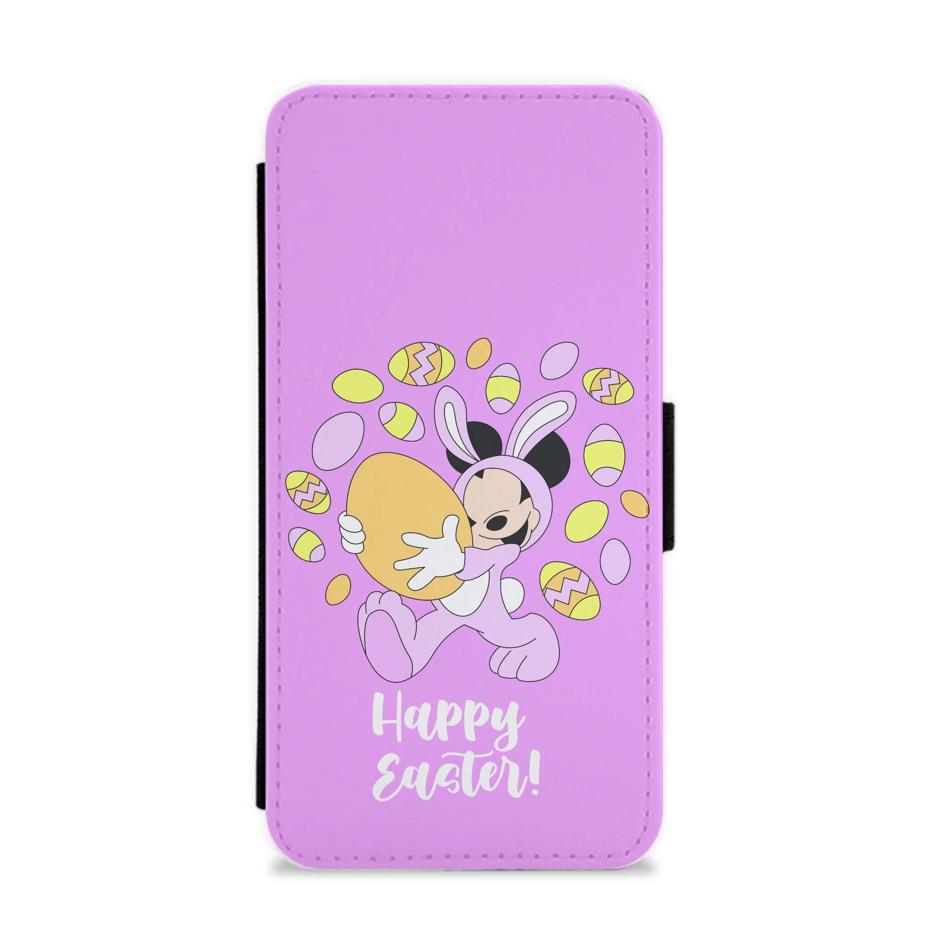 Happy Easter Pink  Flip / Wallet Phone Case