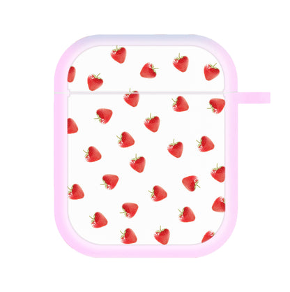 Strawberry Pattern AirPods Case