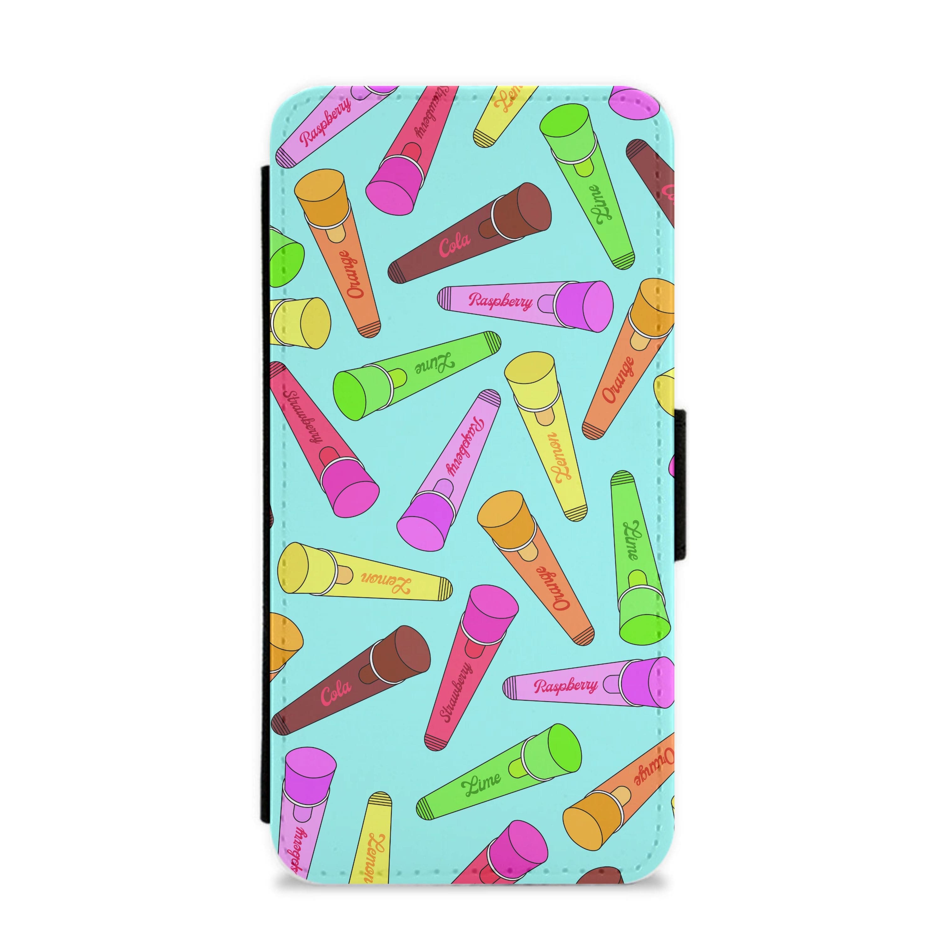 Ice Pop - Ice Cream Patterns Flip / Wallet Phone Case