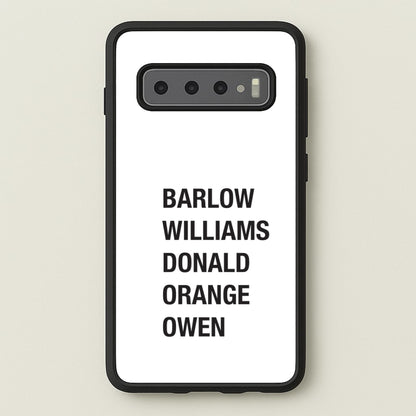 Take Band Members Names Galaxy S10 Plus Case